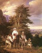 unknow artist Rumanian Family Going to the Fair Sweden oil painting reproduction